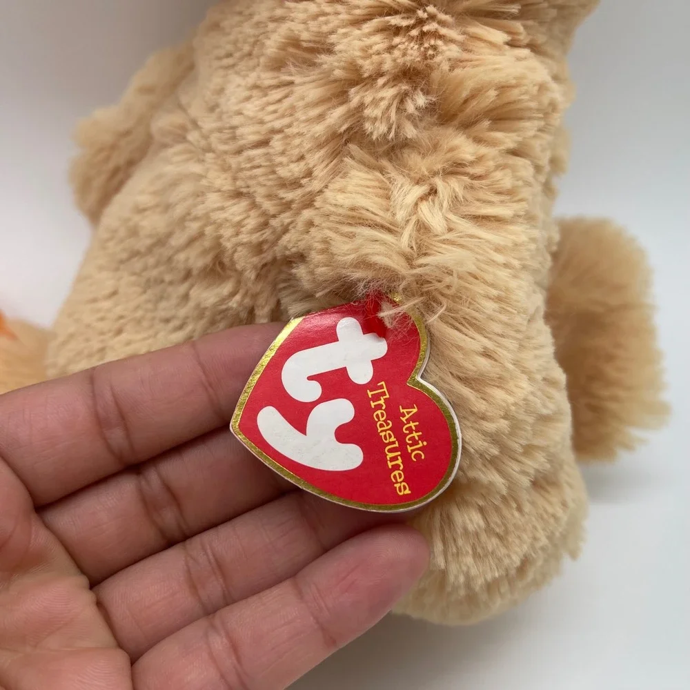 Ty Attic Treasures Debbie the Duck Tan Orange Plush Stuffed Animal Bird 1993